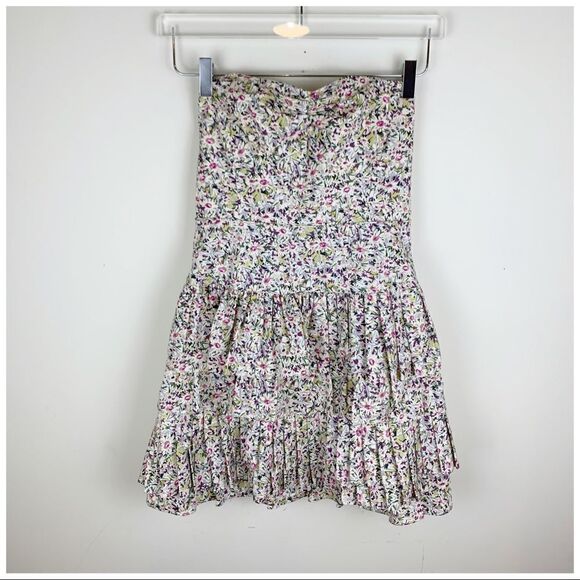 J.Crew‎ Liberty of London Daisy Day Dress Strapless - Picture 2 of 16
